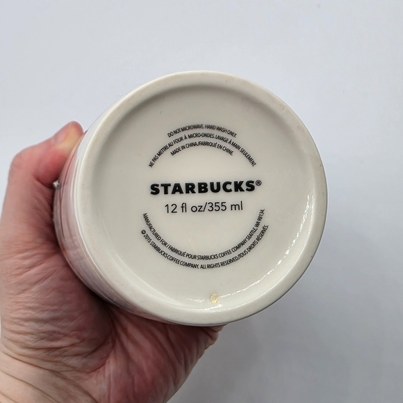 Starbucks 2015 Mermaid Siren Ceramic Tumbler Travel Mug Cup - Picture 7 of 8